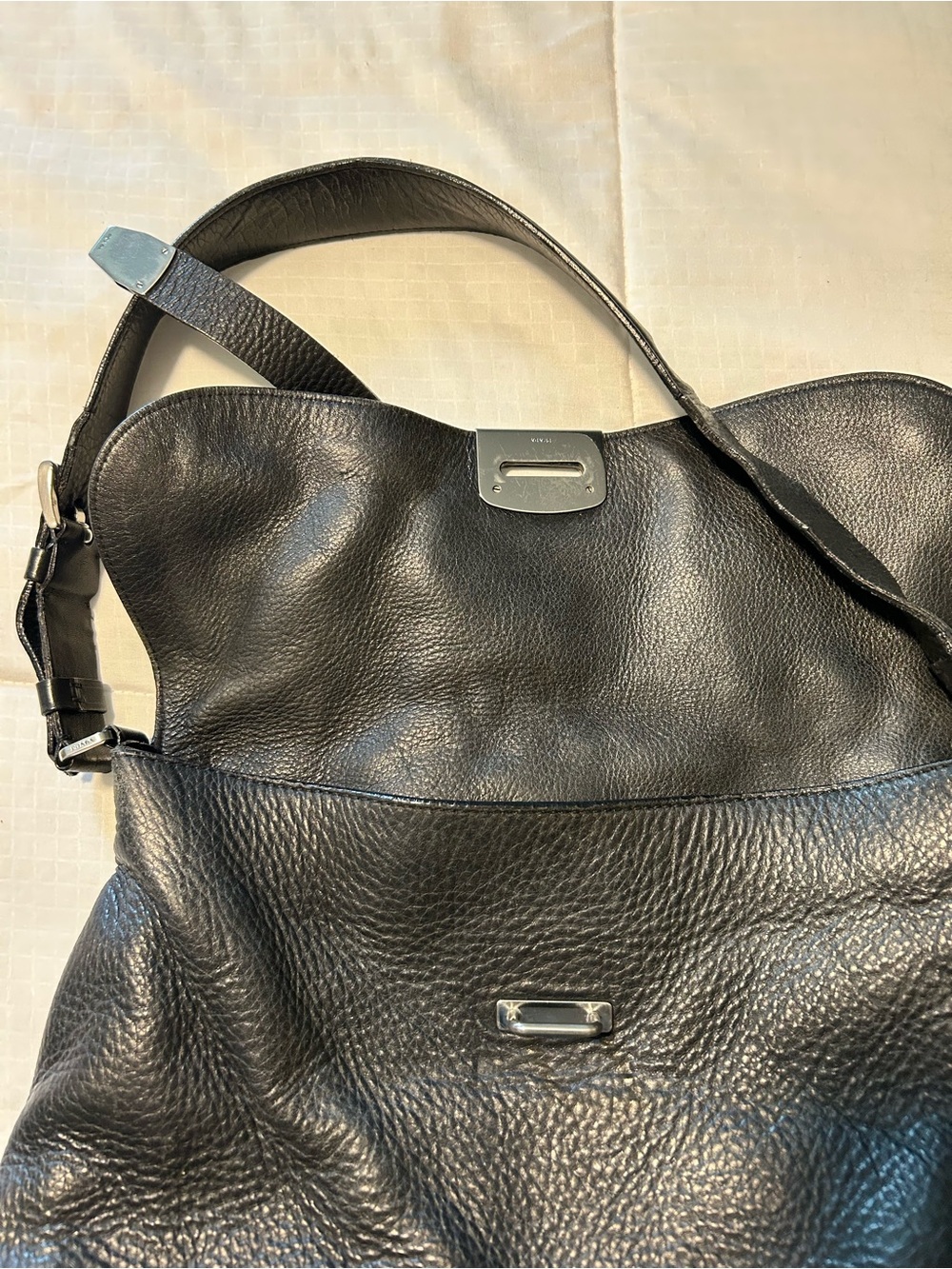 Prada Black Leather Shoulder Bag - Picture 3 of 9